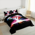 thumbnail image 3 of Castle Fairy Queen Size 3-Piece Dance Cheer Comforter Set, 3 of 8