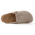 thumbnail image 3 of Women's Suede Clog Sandals, Comfortable Slip-on Mules with Adjustable Buckle, Classic Casual Womens Shoes for All-Day Wear, 3 of 6