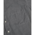 thumbnail image 3 of Van Heusen Mens Gingham Check Shirt, L, Black, 3 of 6
