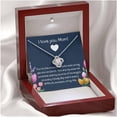 thumbnail image 2 of To My Mom Love Knot Necklace, To Mom Gift, Mom Gift, Mom Necklace. Jewelry From Son Daughter, Gift Mom Birthday , Christmas, Mothers Day, Necklaces with Meaningful Messages Card Inside, 2 of 6