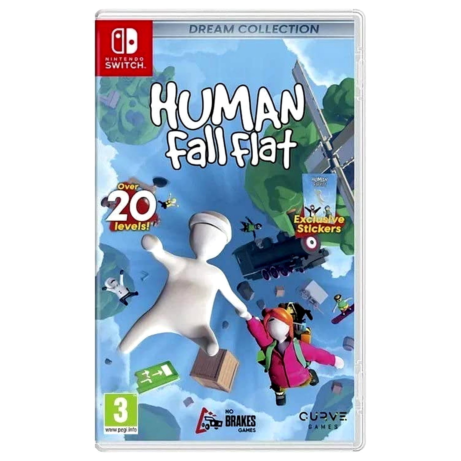 1-2-Switch ＆ヒューマンフォールフラット＆リムズレーシングSwitch Curve Digital, Human: Fall Flat, Dream Collection, Nintendo Switch
