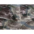 thumbnail image 3 of Ambesonne Vintage Quilted Bedspread Set 3 Pcs, Peony Flowers Retro Pattern, Twin, Warm Taupe and Blue Grey, 3 of 4
