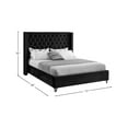thumbnail image 3 of Aiden Black Velvet Queen Bed-Color:Black Velvet,Style:Contemporary, 3 of 8