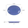 thumbnail image 2 of Excellante Color Purple Melamine Dinnerware Collection 9.5 x 7.25 inch Oval Platter, Comes in Dozen, 2 of 2
