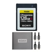 Sony 128GB TOUGH CEB-G Series CFexpress Type B Card and Reader Bundle