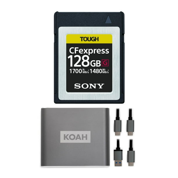Sony 128GB TOUGH CEB-G Series CFexpress Type B Card and Sony 128GB TOUGH CEB-G Series CFexpress Type B Card and
