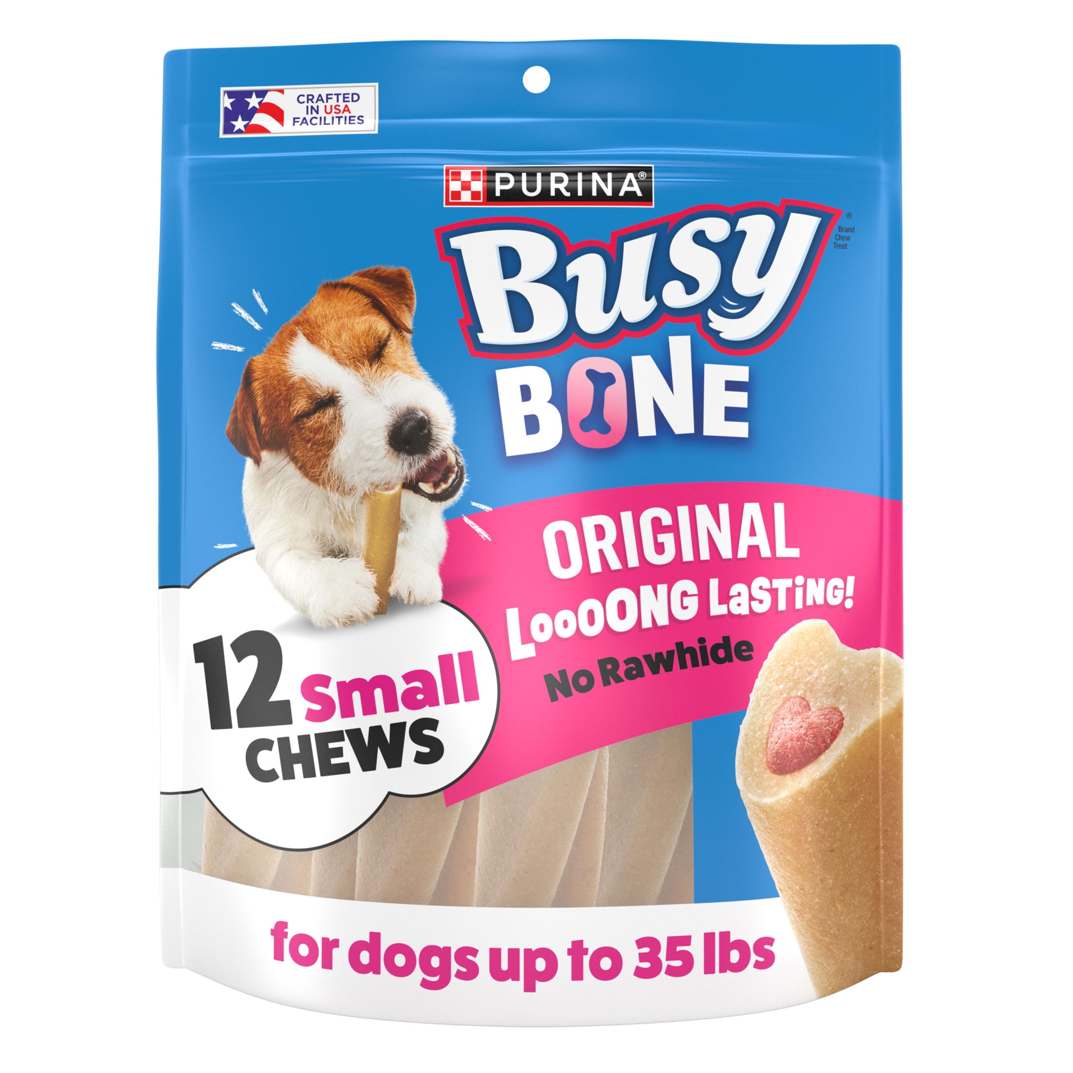 (2 pack) Purina Busy Small Breed Dog Bones, Mini, 12 ct. Pouch