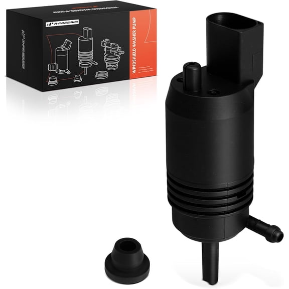 A-Premium Front or Rear Windshield Washer Pump Compatible with Chevrolet Silverado, Equinox, Malibu, Colorado, Volt & GMC Sierra, Terrain, Acadia, Canyon & Buick LaCrosse, Encore GX & Cadillac XT5