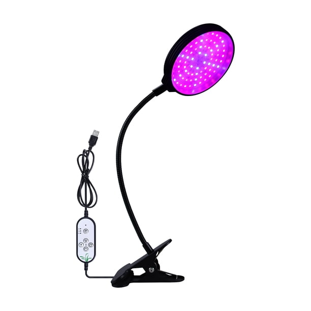 leyfeng Sunlike LED Grow Light con Blue Red Light Auto On/Off 4/8/12H Temporizador 5 Niveles de brillo