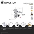 thumbnail image 4 of Kingston Brass CC54302DL 5/8-Inch O.D. Comp x 1/2-Inch or 7/16-Inch Slip Joint Quarter-Turn Angle Shut-Off Valve in Polished Brass, 4 of 5