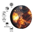 thumbnail image 4 of Goofa Western Fire Cowboy Pattern Universal Tire Cover for Jeep, SUV, Truck, and Trailer – Waterproof, UV-Resistant,Easy to Install, Fits 14"-17" Tires-17 inch, 4 of 6