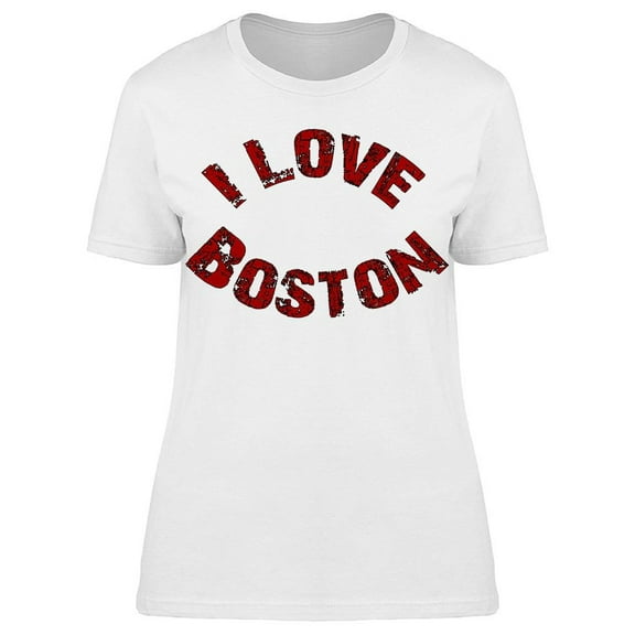 I Love Boston T-Shirt Women -Image by Shutterstock, Female 3X-Large