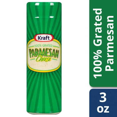 (2 pack) Kraft 100% Grated Parmesan Cheese Shaker, 3 oz