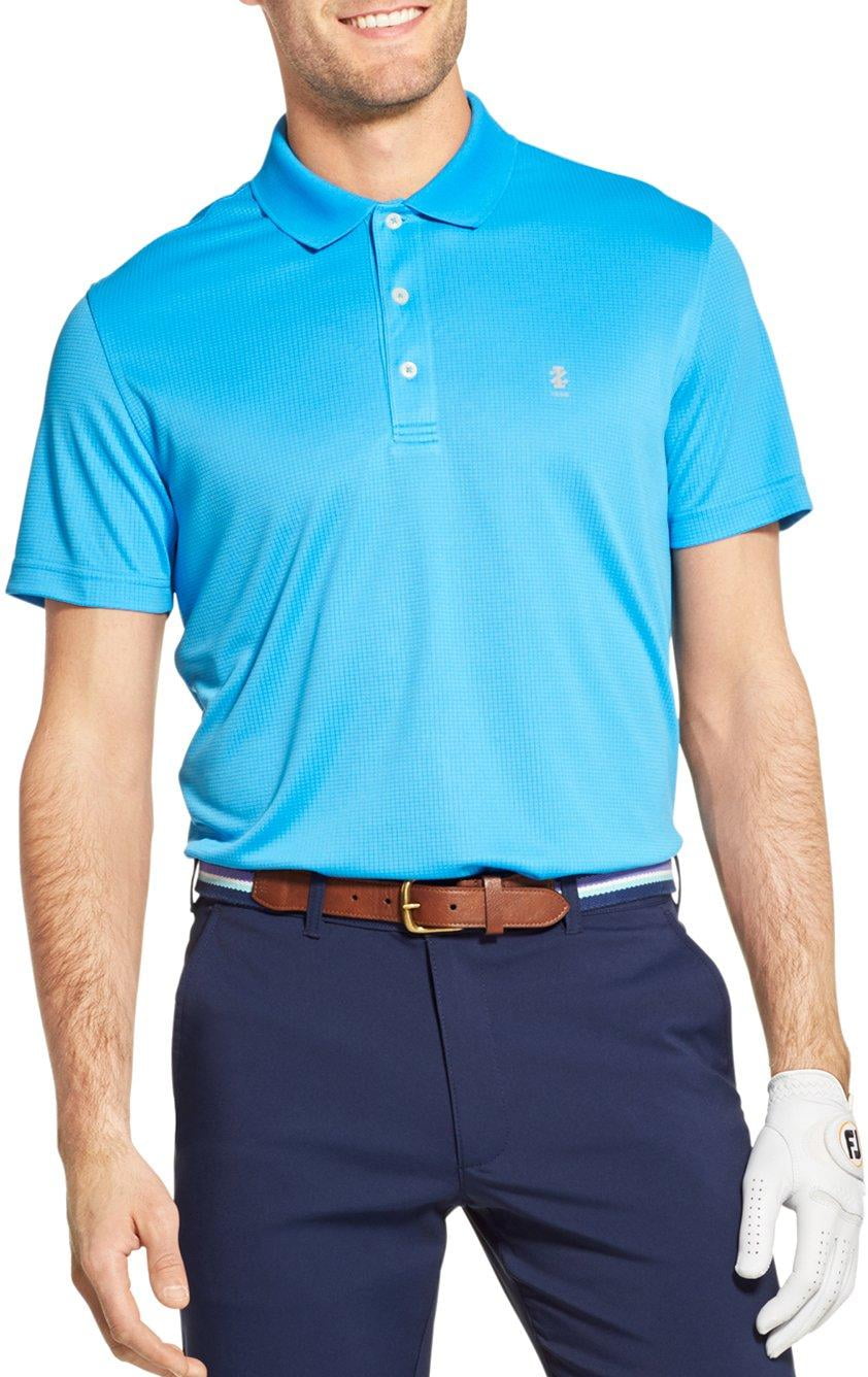 IZOD Golf Mens Champion Grid Polo Shirt 