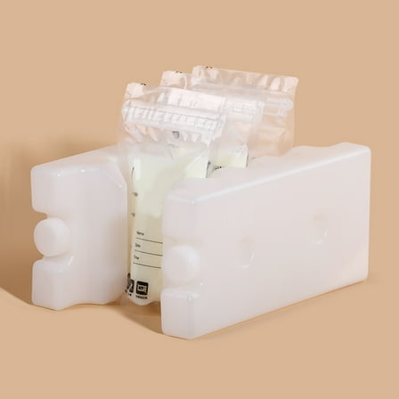 OFFIGAM Bottle Ice Pack Portable Breastmilk Cooler White 1Pcs