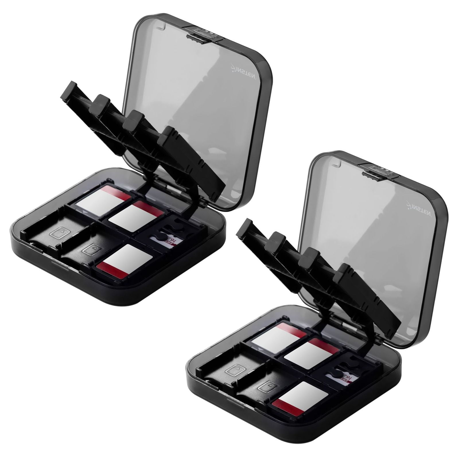 2 Pack Game Card Case For Nintendo Switch Holds 24 Game Cartridges Portable Game Storage Protective Hard Holder Box With 2 Microsd Card Slots Black Transparent Durable Secure Compact By Insten Walmart Com 2 Pack Game Card Case For Nintendo Switch Holds 24 Game Cartridges Portable Game Storage Protective Hard Holder Box With 2 Microsd Card Slots Black Transparent Durable Secure Compact By Insten Walmart Com