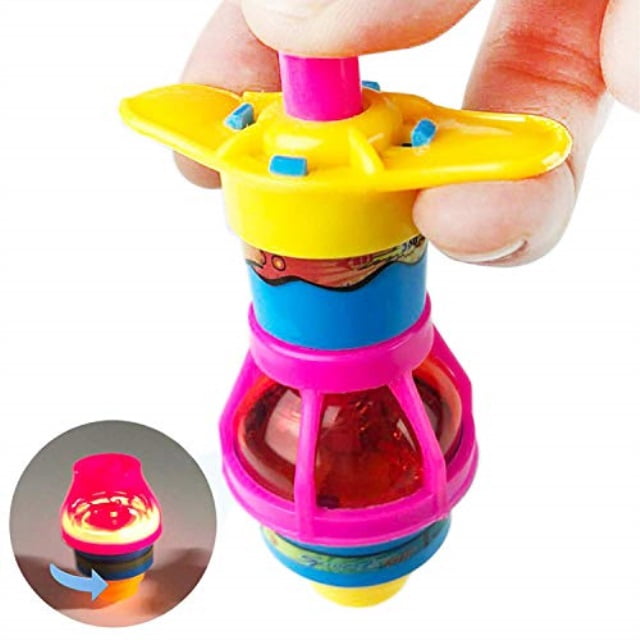 spinning top toy with lights