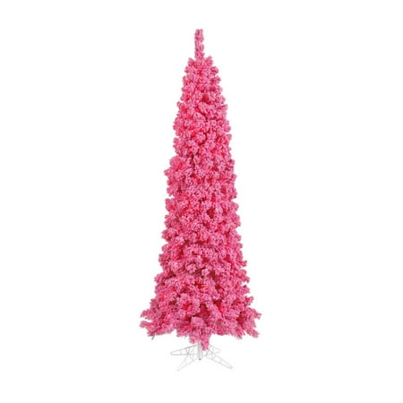 Pink Flocked Christmas Tree