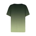 thumbnail image 7 of Yubnlvae Women's Henley Neck Short Sleeve Shirt - 2025 Summer Casual Button-Down V-Neck Top (Breathable Cotton | Relaxed Fit | Trendy Printed Design) (Green | S), 7 of 7