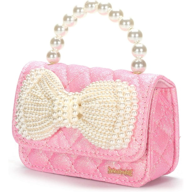 porte-monnaie enfant a sequins brillants rose