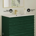 thumbnail image 3 of Cascade 36" Freestanding Bathroom Vanity in Green Oak with Sink Top, 3 of 12