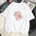 thumbnail image 4 of 2023 Strawberry Girl Short Sleeved T Shirt Summer Women 100% Cotton White Loose T-shirts Harajuku Kawaii Female Tops Y2k Clothes, 4 of 5
