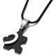 thumbnail image 3 of Collar de acero inoxidable para parejas con colgante de corazón roto, unisex, para hombres, mujeres, niños y niñas., 3 of 5