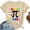 Khaki, variant on Graphic Tennis Tees for Women's Casual Tee for Daily Wear Breathable Basic Top with Comfortable Fit for Everyday Style White XXL