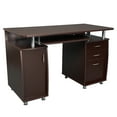 thumbnail image 5 of Techni Mobili Complete Adult Computer Workstation with Cabinet and Drawers, 30" H, Chocolate RTA-4985-CH36, 5 of 11