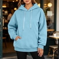 thumbnail image 6 of POROPL Womens Hoodies,Oversized Pullover Hoodie Casual Long Sleeve Fleece Top with Pockets, 6 of 6