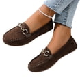 thumbnail image 4 of Willtoo Women Faux Suede Loafers Slip On Soft Comfort Round Toe Moccasin Shoes Spring Fall Casual Flats for Daily Wear, 4 of 5