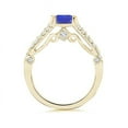 thumbnail image 2 of Angara Natural 0.75 Ct. Tanzanite with Diamond Classic Ring in 14K Yellow Gold for Women (Ring Size: 3.5), 2 of 8