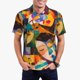 thumbnail image 1 of Fotbe Abstract Musical Faces Camiseta Polo de Golf para Hombre con Estampado – Camisa Deportiva Transpirable con Cuello Abotonado-Large, 1 of 6