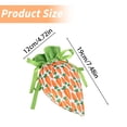 thumbnail image 3 of 10Pcs Easter Carrot Gift Bag - Reusable Plush Carrot Treat Bags with Drawstring, Perfect for Easter Egg Hunt, Candy Storage, Party Favors & Spring Decoration, Easter Party Supplies, 3 of 5