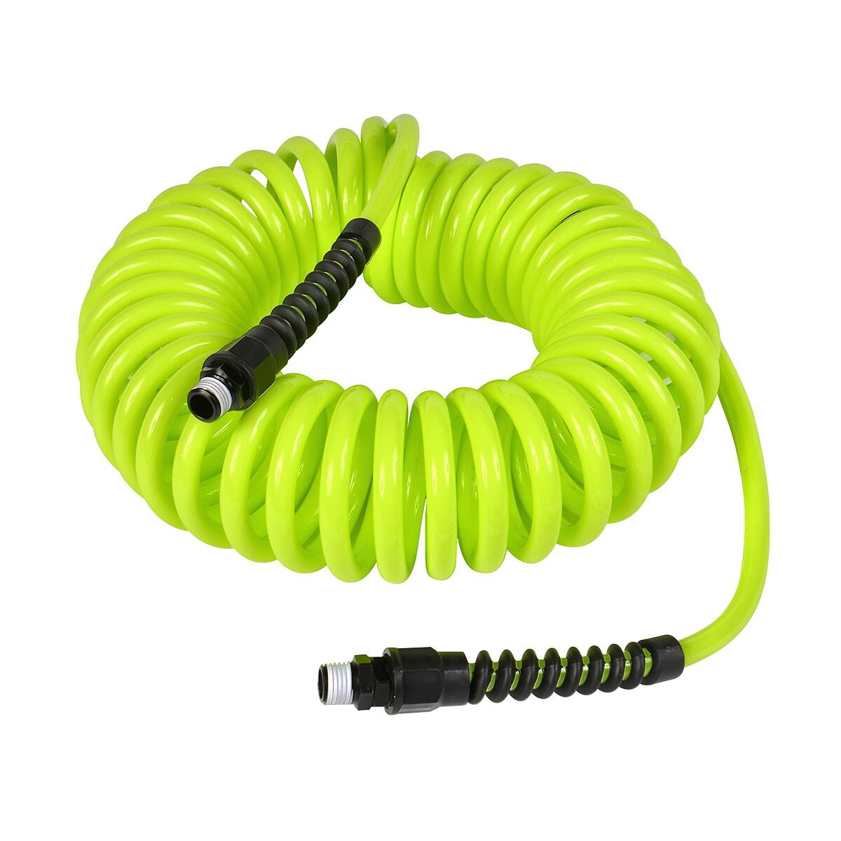 Flexzilla Polyurethane Recoil Hose 1 4 X 25 1 4 MNPT Fittings