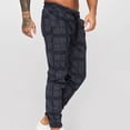 thumbnail image 7 of Munlar Cargo Pants For Men,Men's Square Plaid 3D Digital Printing Striped Fitness Casual Pants, 7 of 7