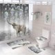 thumbnail image 1 of Conjunto De Cortina De Baño Elefante Soplando Burbujas Jormftte WMZL-216-1, 1 of 6