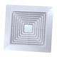 thumbnail image 2 of Cubierta de ventilador de escape de baño Cubierta de rejilla de ventilador de techo de baño Reemplazo cuadrado 31 cm, 2 of 9