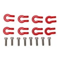 thumbnail image 2 of RC Rescue Buckle, 8PCS Durable Red Metal Front Rear Bumper Trailer Hook  for Axial Scx24 for 1/24 RC Car, 2 of 8