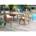 thumbnail image 3 of Extra Large double extension 122" Caranasas Rectangle Dining Table Outdoor Patio Grade-A Teak Wood WholesaleTeak #WMDT118CR, 3 of 3