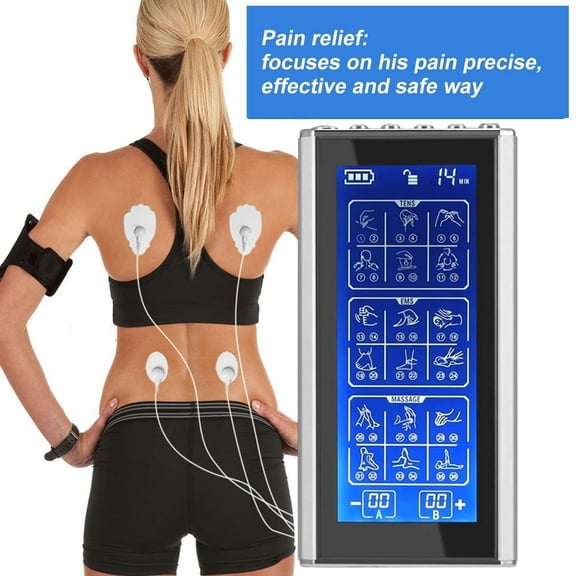 Dual Channel TENS EMS Unit 36 Modes Muscle Stimulator for Pain Relief Therapy, Electronic Pulse Massager Muscle Massager with