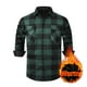 thumbnail image 2 of Kalauyu Men's Flannel Shirts Long Sleeve Plaid Shirt Casual Fashion Button Up Shirts Jackets with Pockets, 2 of 6