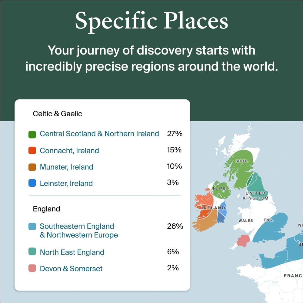 AncestryDNA Genetic Ethnicity Test Complete Kit with Lab Fee Included, DNA Test, 1 kit