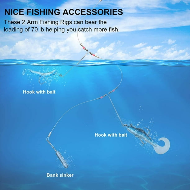 Tackle Rigs Fishing Leaders Stainless Steel Wire Trace Leader 2