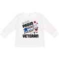 thumbnail image 3 of Inktastic Proud Granddaughter of a Veteran Veterans Day Girls Long Sleeve Toddler T-Shirt, 3 of 5
