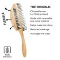 thumbnail image 2 of CHIARA AMBRA Organic Detangling Brush - No Tugging Detangler Brushes for Natural Thick & Curly Hair - Vegan Climate Neutral Straw Hairbrush - Orange, 2 of 7