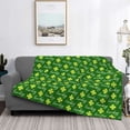 thumbnail image 2 of Fotbe Happy St. Patrick's Day Manta de Franela con Estampado, Manta Ultrasuave para Cama, Sofá, Auto, Hipoalergénica y Antibolitas-60"x50", 2 of 6