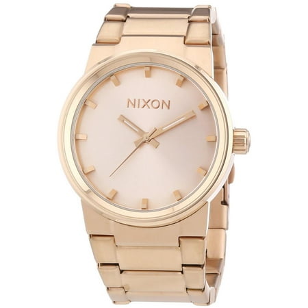 Nixon A160897-00 40mm Gold Plated Stainless Steel Case Rose Gold Gold Plated Stainless Steel Mineral Men's & Women's Watch