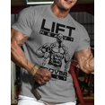 thumbnail image 2 of Gymish Recover Fully Workout T-Shirt for Men – Funny Gym Shirt, Men's Gym T-Shirt, Lifting Shirt, Deadlift Tee, Workout Shirt, Gym Wear, Athletic Shirt for Men, 2 of 5