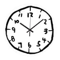 thumbnail image 3 of Reloj de pared acrílico minimalista, sencillo, silencioso, elegante y versátil. Blanco, 3 of 9